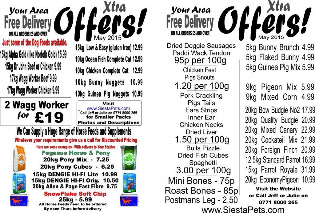 extra offer may 2015 for front page